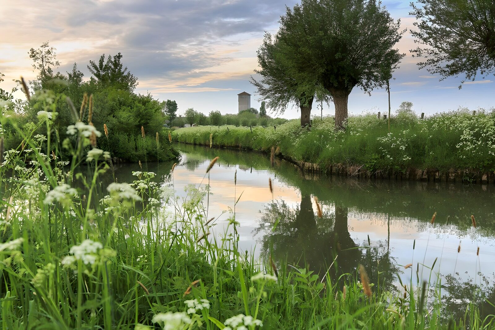 Ruhiger Fluss in der Natur