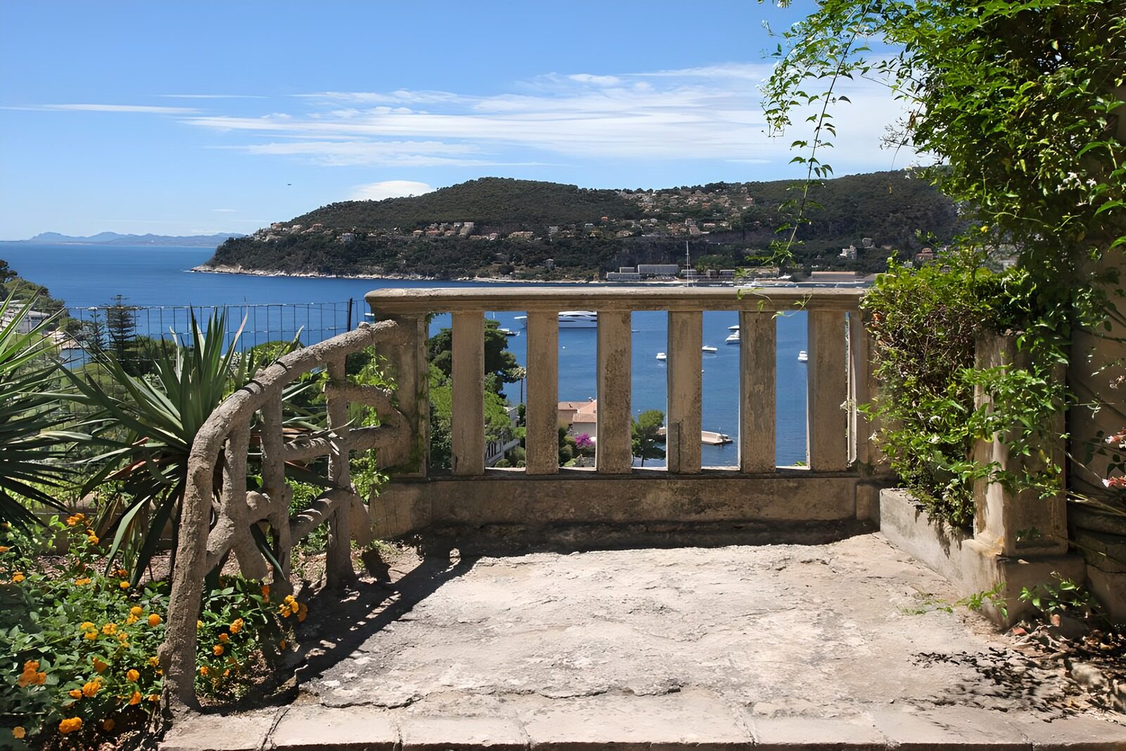 Blick über das mediterrane Paradies