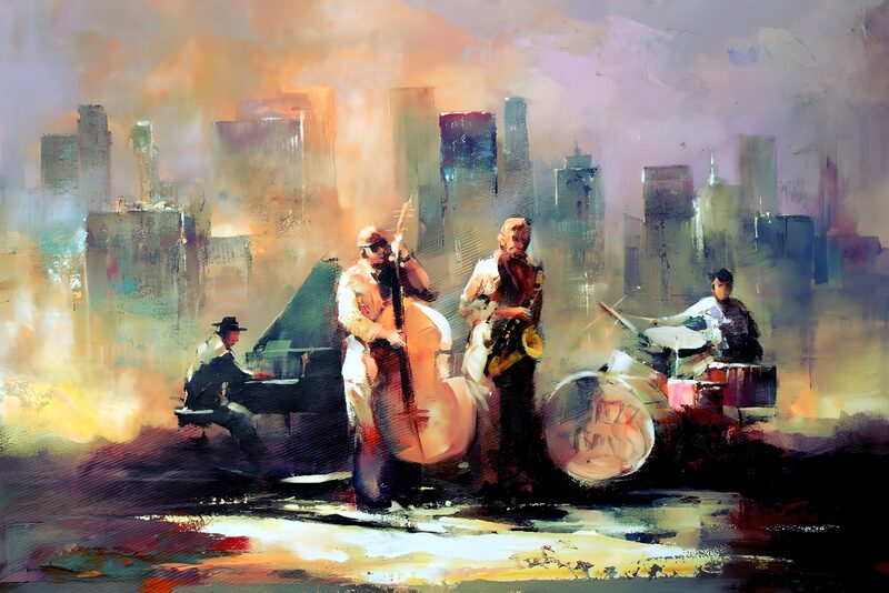 Jazzmusik in der Stadt