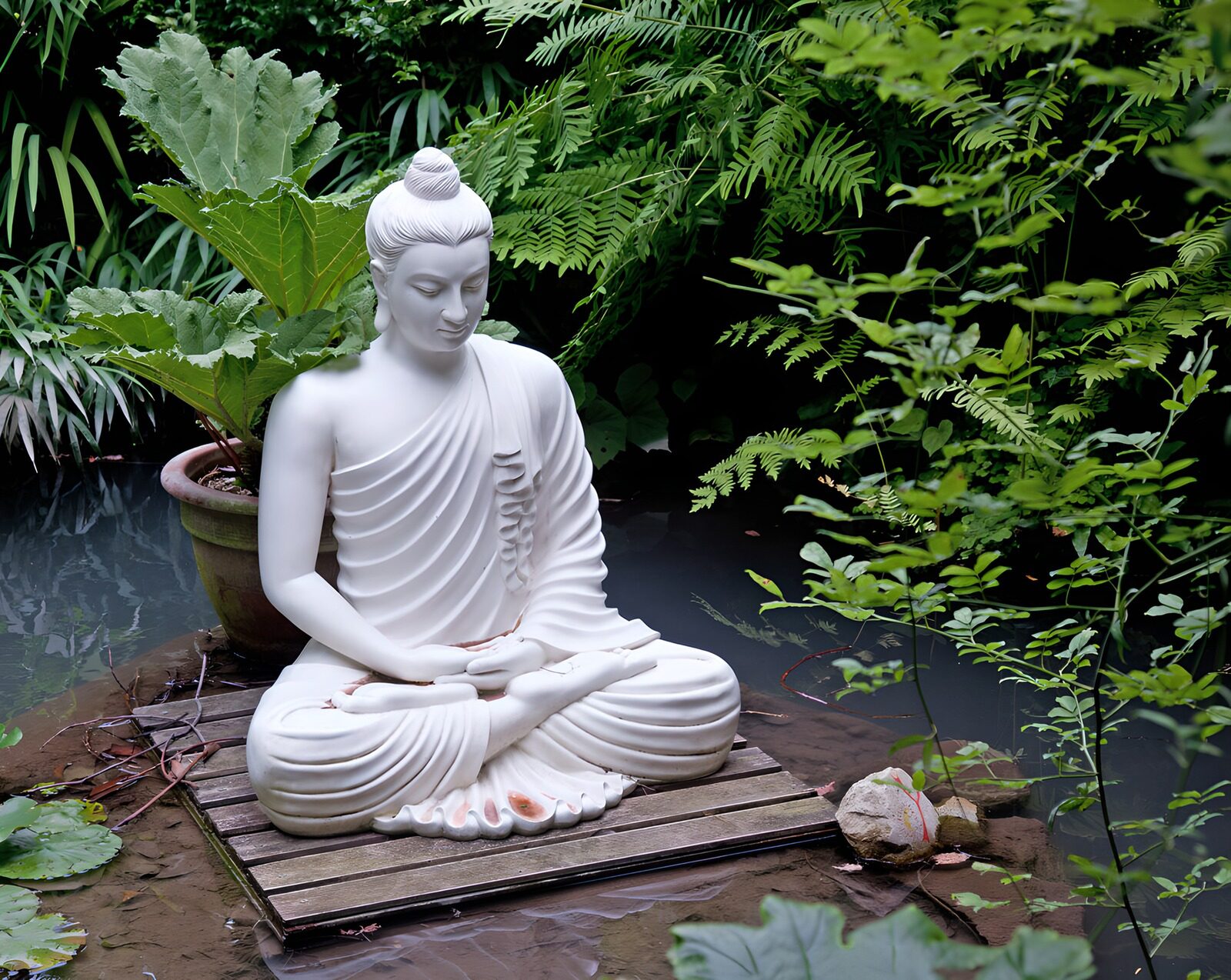 Buddha in harmonischer Natur