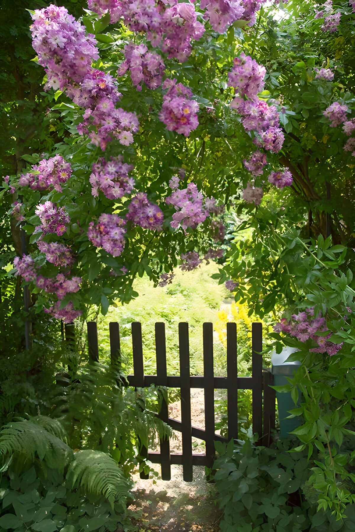 Blühender Gartenweg zur Ruheoase