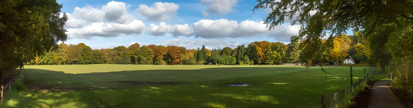 Herbstliche Landschaft im Grünen
