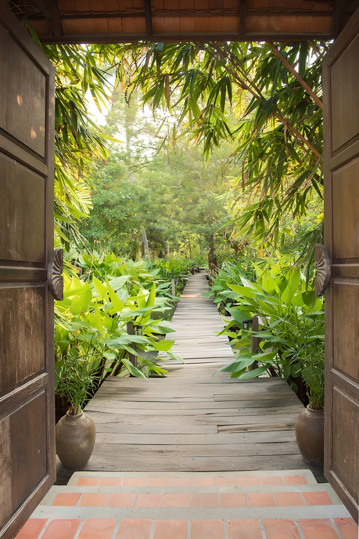 Bestimmter Weg durch den Garten