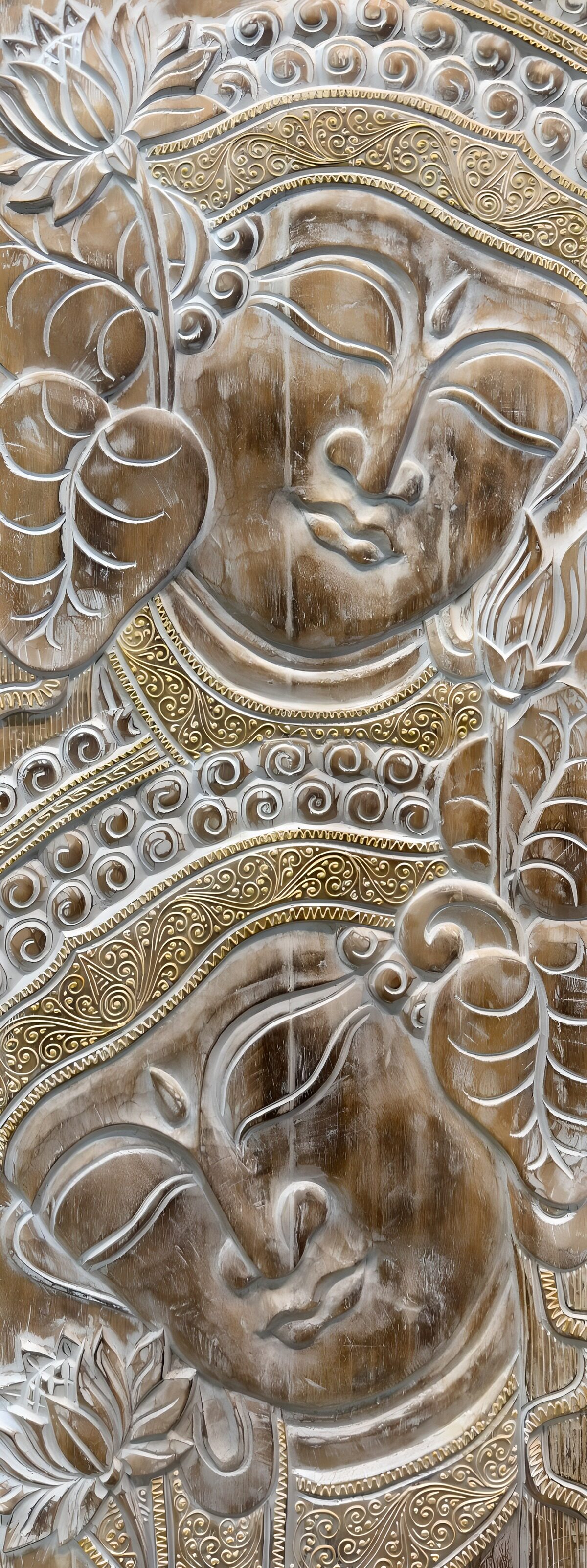 Buddha-Paar mit Lotusblüten