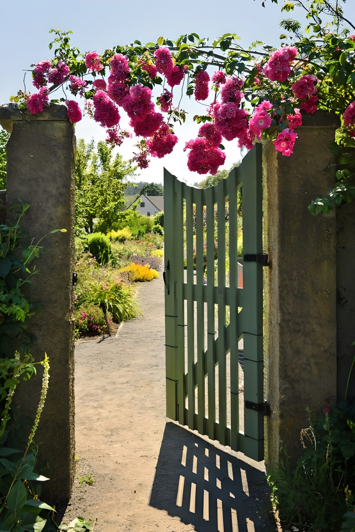 Blühendes Tor im Gartenparadies