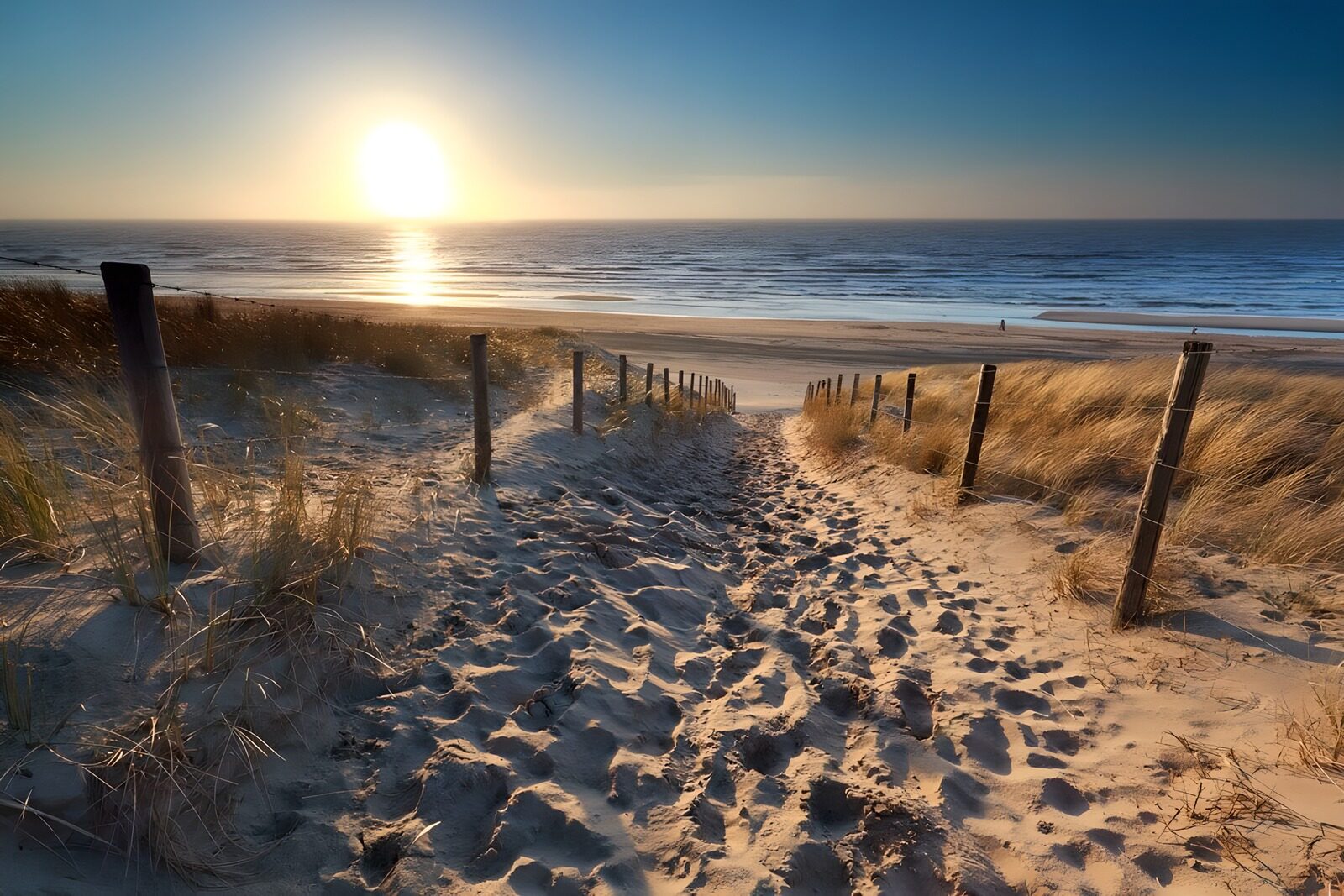 Sonnenuntergang am Strand