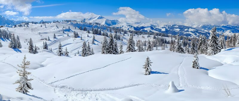 Winterlandschaft im Gebirge