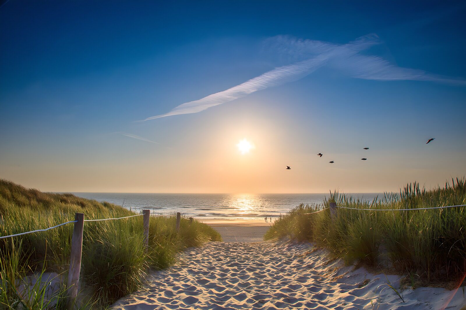 Sonnenuntergang am Strand