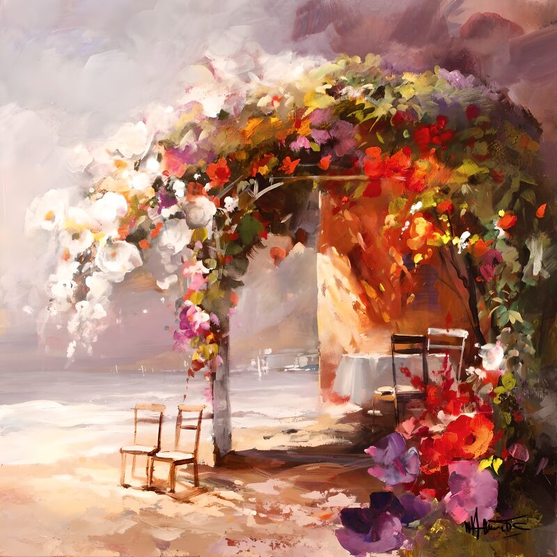 Blumenpracht am Strand