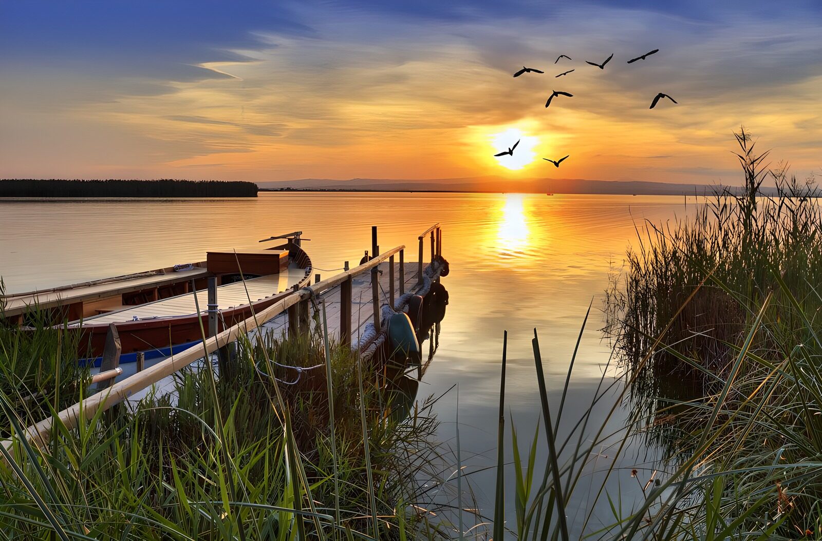 Sonnenuntergang am See