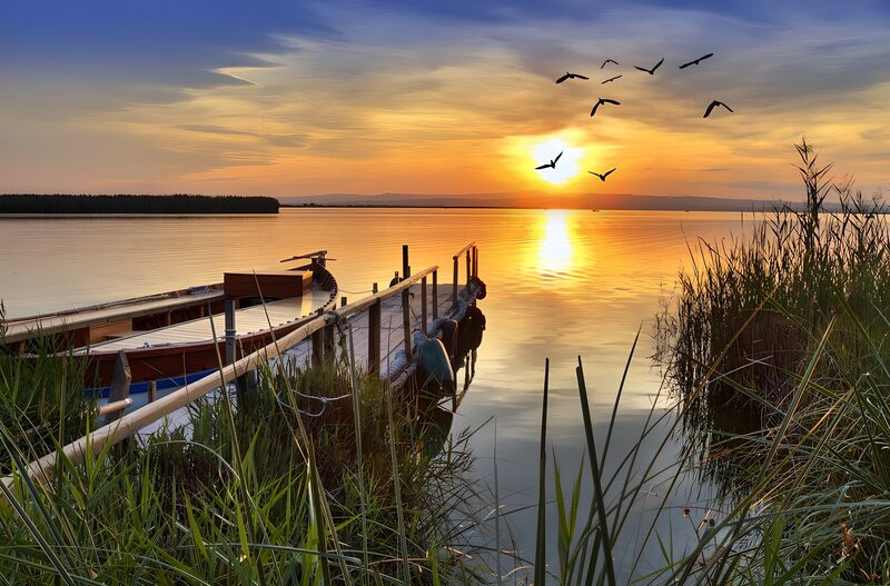 Sonnenuntergang am See