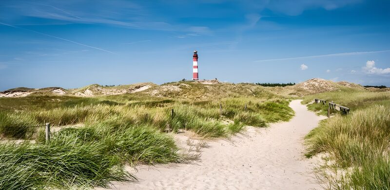 Leuchtturm an der Küste von Deutschland