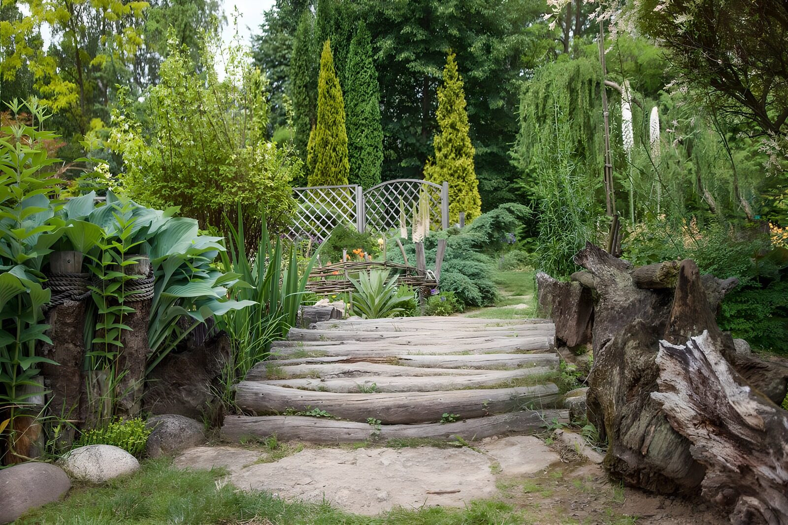 Wunderschöner Gartenweg