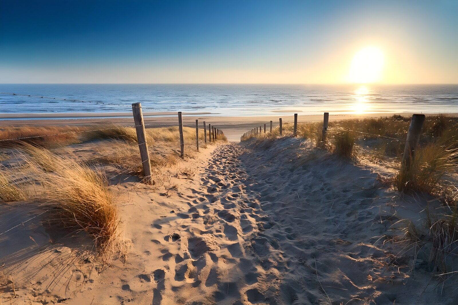 Sonnenuntergang am Strand