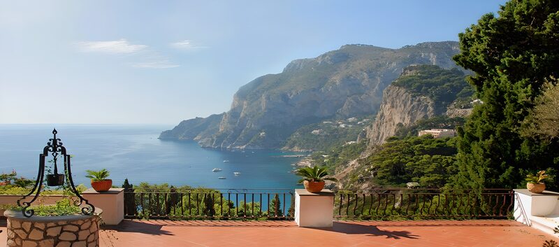Traumhafte Aussicht über Capri