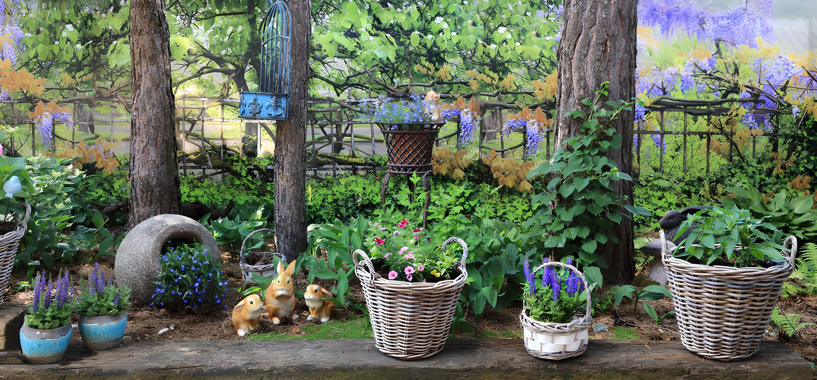 Frühling im blühenden Garten