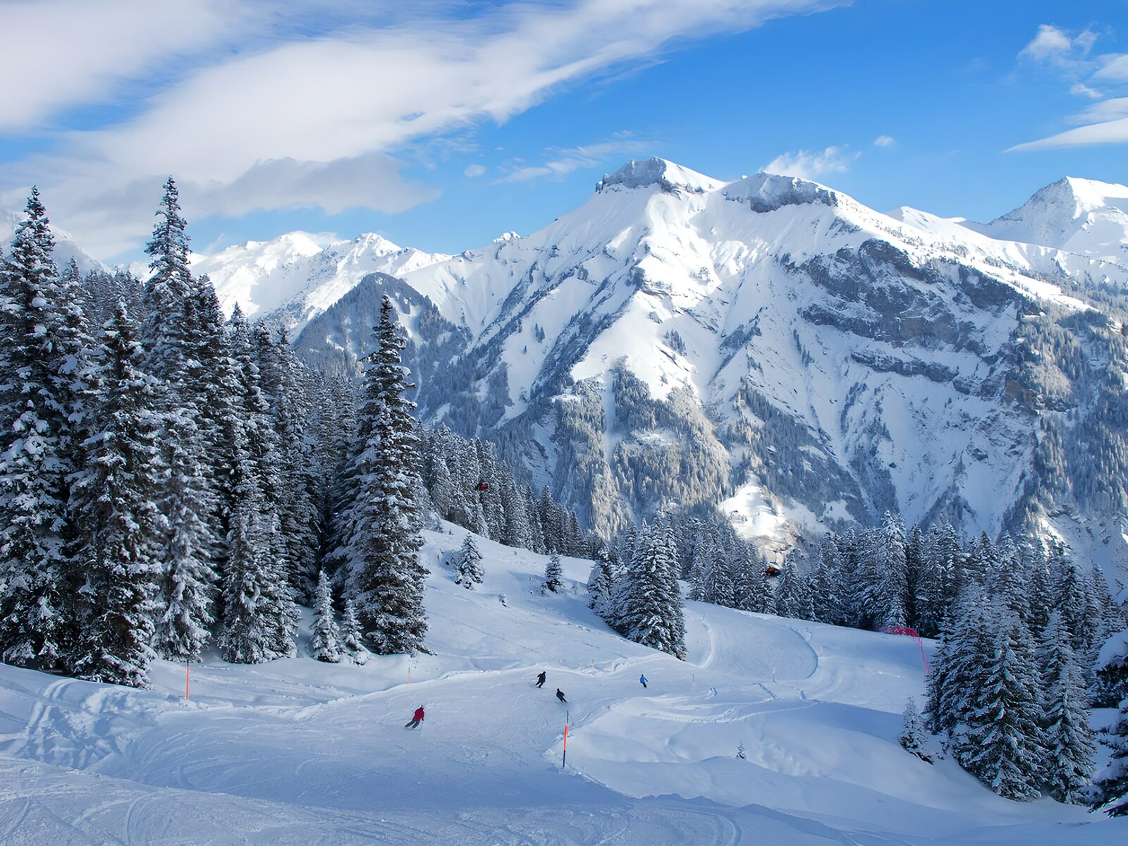 Winterparadies in den Alpen
